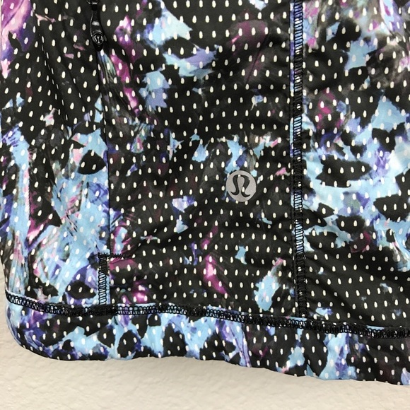 Lululemon Back Pack It Jacket‎ Floral Sport Tranquil Blue Multi Size 2 - Picture 12 of 13